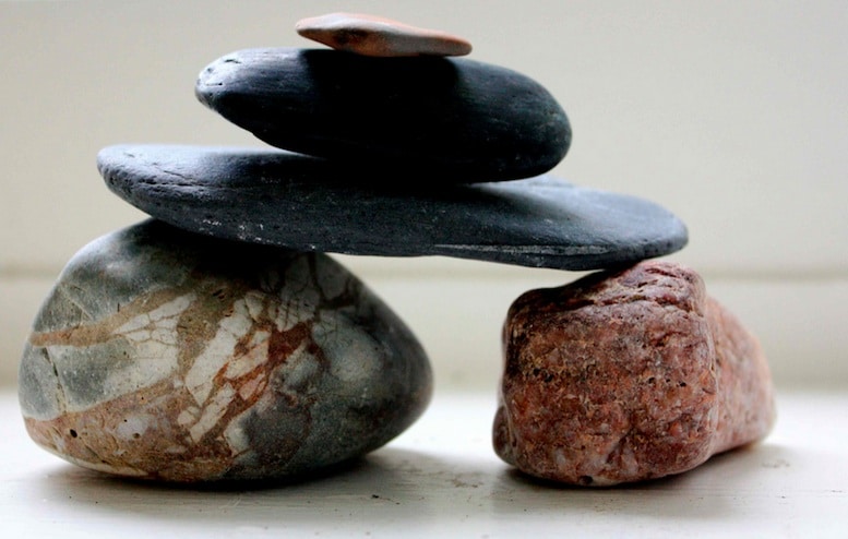 Piedras y cristales de litoterapia para la meditación
