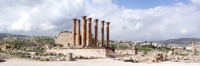 Las columnas del templo de Artemisa estaban decoradas con malaquita