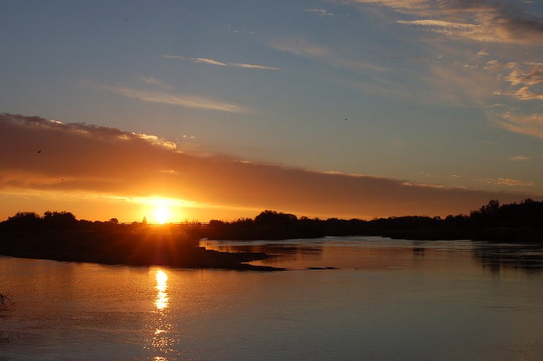 El río Orange en Sudáfrica, principal fuente de extracción de diamantes del mundo