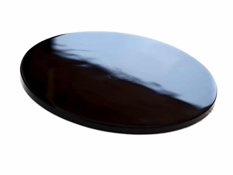 Espejo negro de obsidiana