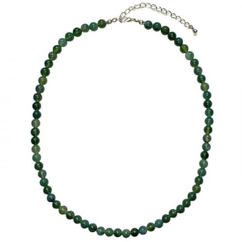 Agate Naturelle - Collier Boules 6mm | Boutique de Minéraux