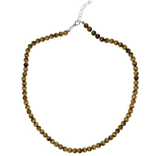 Oeil-de-Tigre - Collier Boules 6mm | Boutique de Minéraux