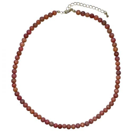 Rhodonite - Collier Boules 6mm | Boutique de Minéraux