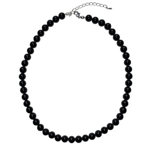 Tourmaline Noire - Collier Boules 8mm | Boutique de Minéraux