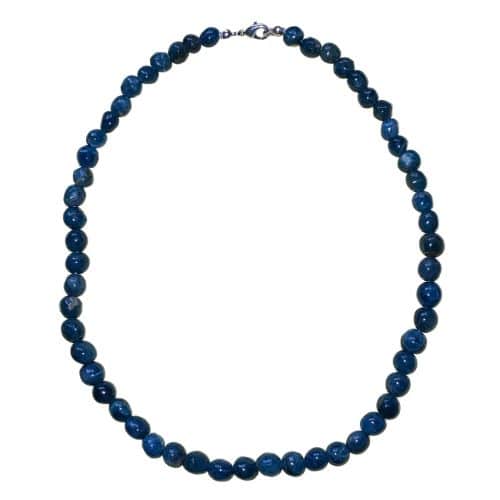 Collier en Apatite Bleue - Pierres Roulées - Boutique de Minéraux | Lithothérapie en Ligne