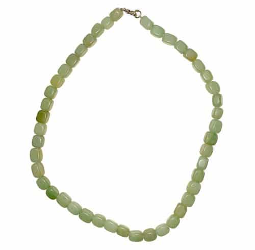 Collier de pierres roulées en aventurine verte