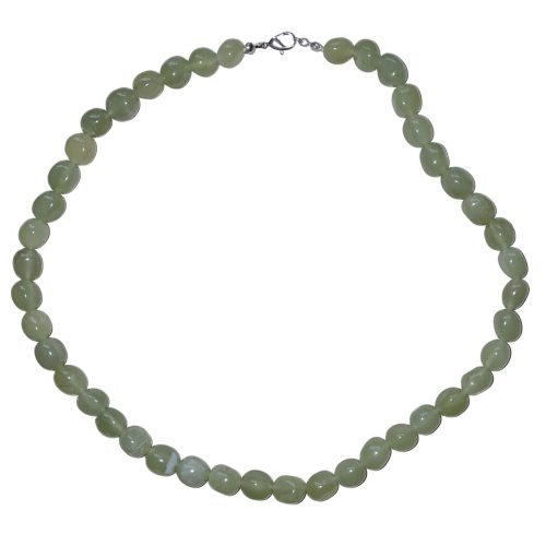 Collier en Jade Clair de Chine - Pierres Roulées