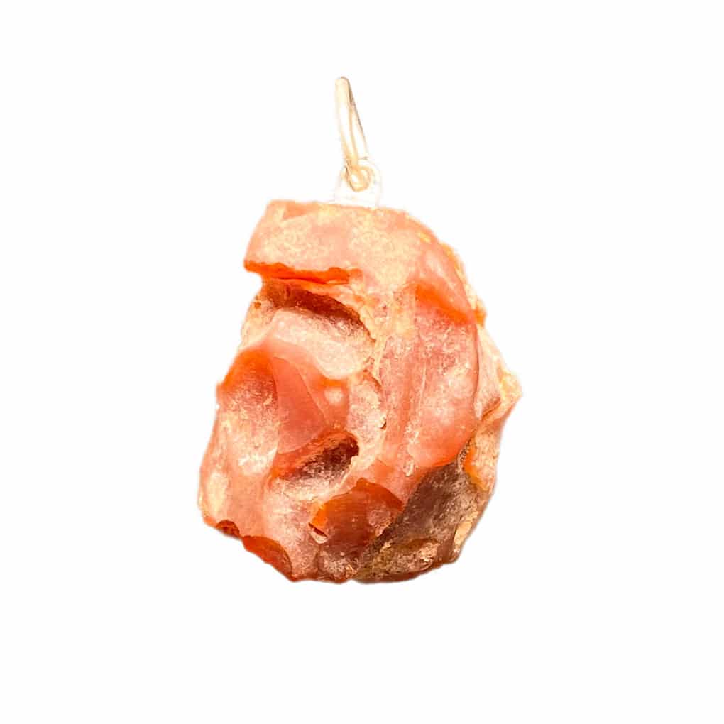 Colgante de ópalo de fuego en bruto