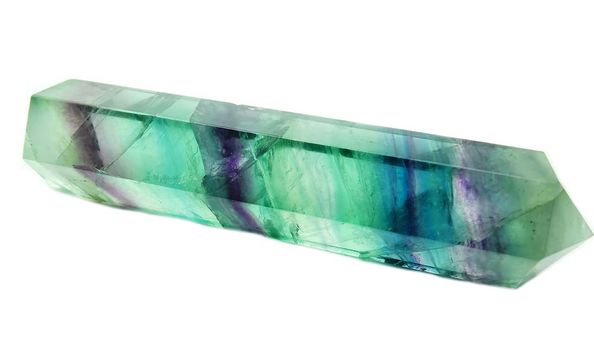 Bastoncillo de fluorita multicolor