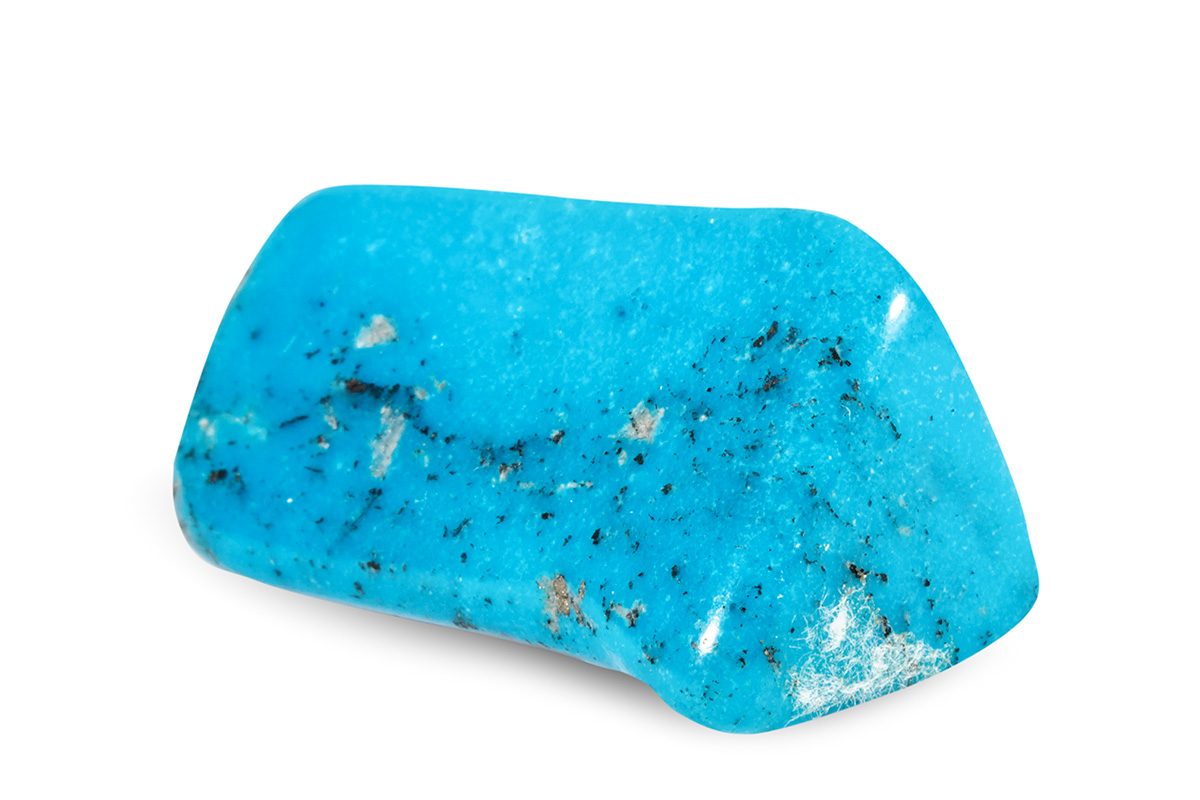 Turquenita, howlita teñida de azul