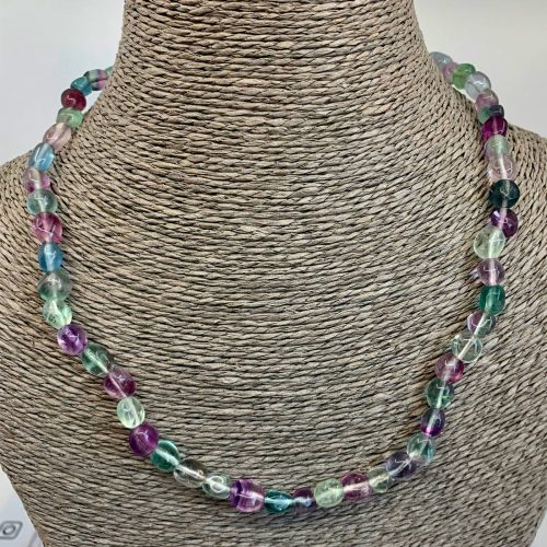 Fluorine Multi Collier Pierres Roulées