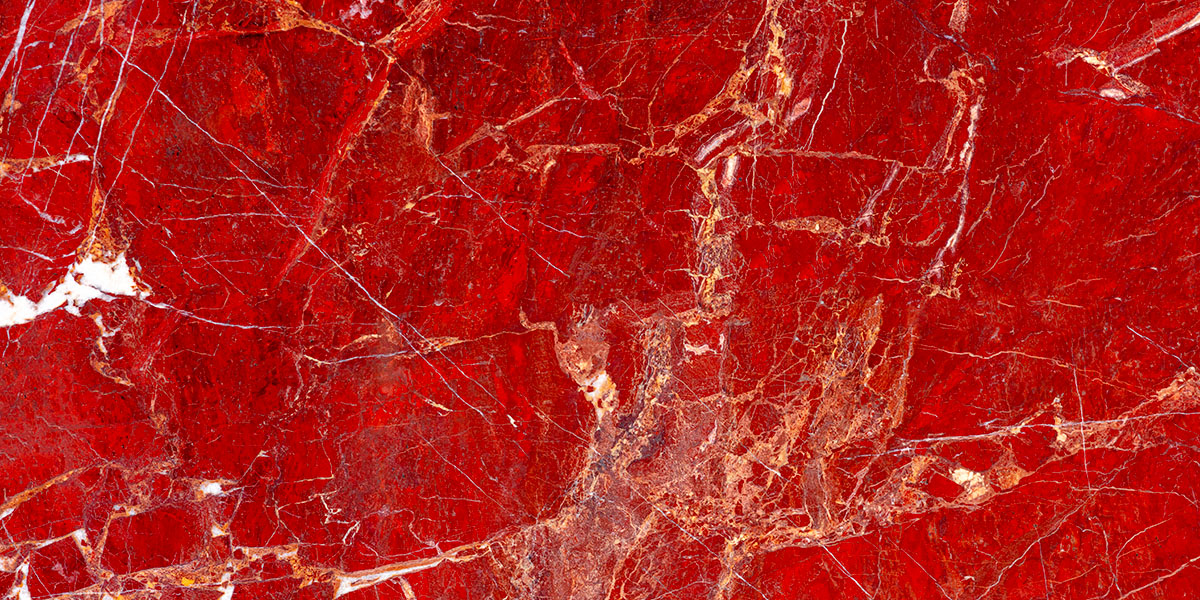 Macro de una piedra de jaspe rojo