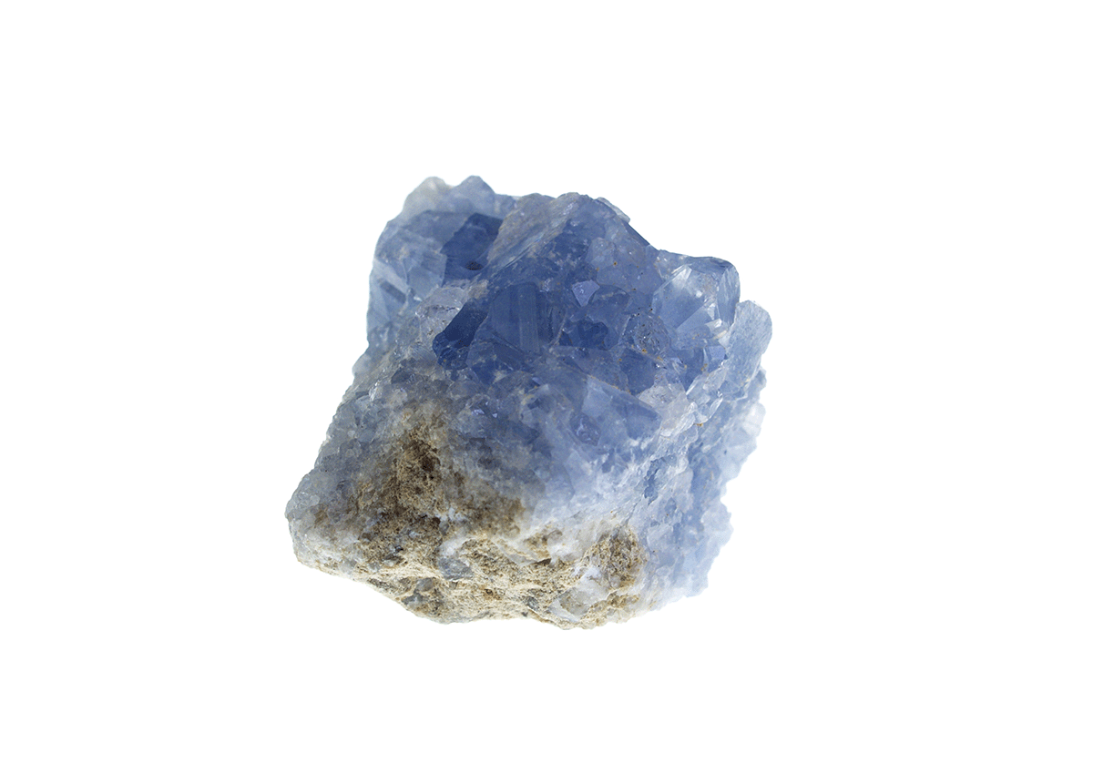 Piedra bruta de celestina litoterapia