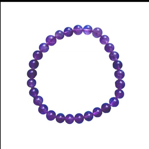 AMETHYSTE Bracelet Boules 6 mm