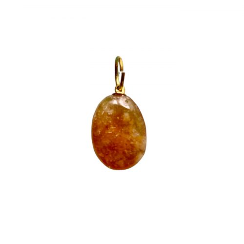 Opale Jaune Pendentif pierre roulée